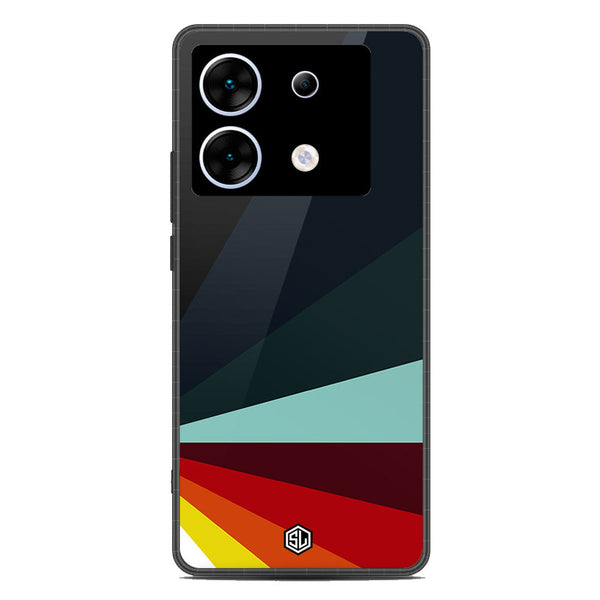 Retro Stripes Series Soft Phone Case - Metal Case - Design 1 - Infinix Zero 30