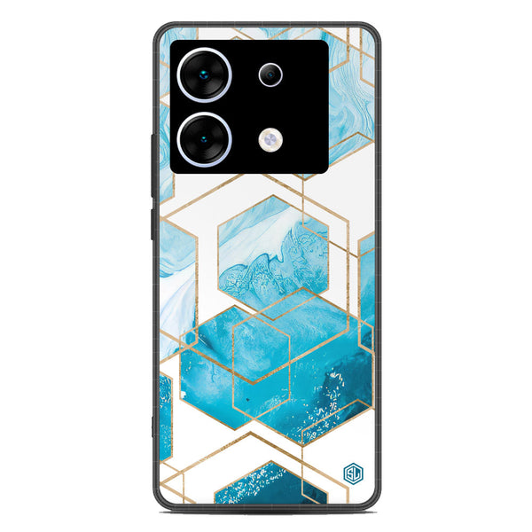 Stylish Marble Series Soft Phone Case - Metal Case - Design 1 - Infinix Zero 30