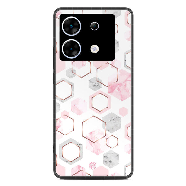 Stylish Marble Series Soft Phone Case - Metal Case - Design 4 - Infinix Zero 30