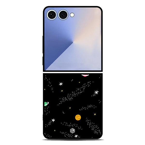 Space Series Soft Phone Case - Metal Case - Design 2 - Samsung Galaxy Z Flip 7