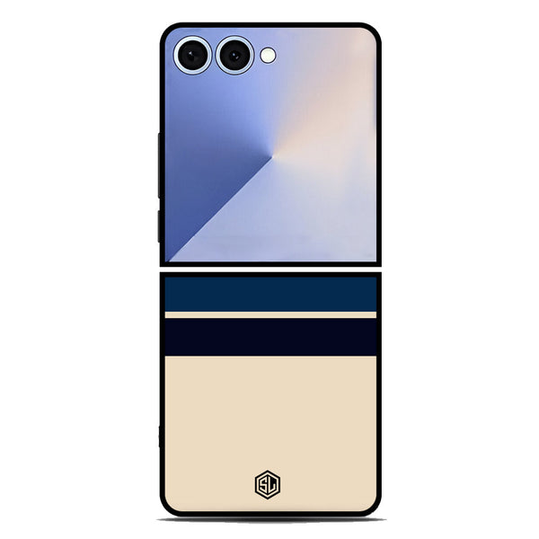 Retro Stripes Series Soft Phone Case - Metal Case - Design 3 - Samsung Galaxy Z Flip 7