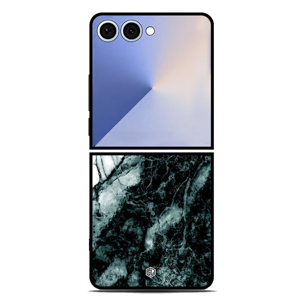 Marble Series Soft Phone Case - Metal Case - Design 6 - Samsung Galaxy Z Flip 7