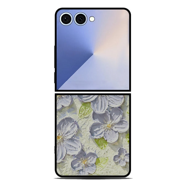 Floral Series Soft Phone Case - Metal Case - Design 12 - Samsung Galaxy Z Flip 7