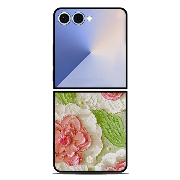 Floral Series Soft Phone Case - Metal Case - Design 13 - Samsung Galaxy Z Flip 7