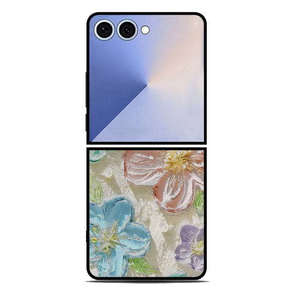 Floral Series Soft Phone Case - Metal Case - Design 14 - Samsung Galaxy Z Flip 7