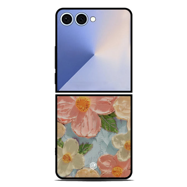 Floral Series Soft Phone Case - Metal Case - Design 16 - Samsung Galaxy Z Flip 7