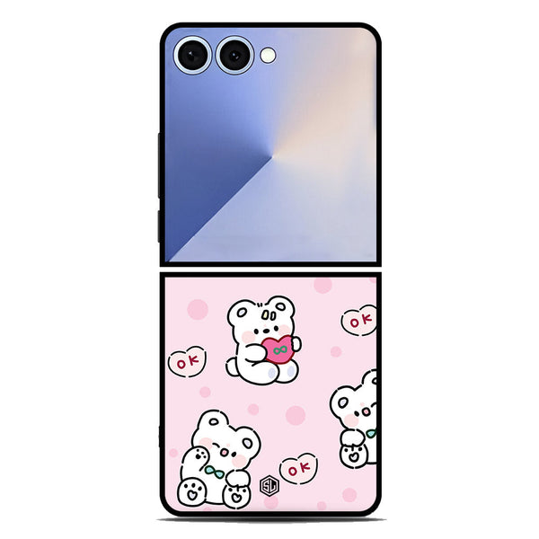 Cute Chic Series Soft Phone Case - Metal Case - Design 1 - Samsung Galaxy Z Flip 7