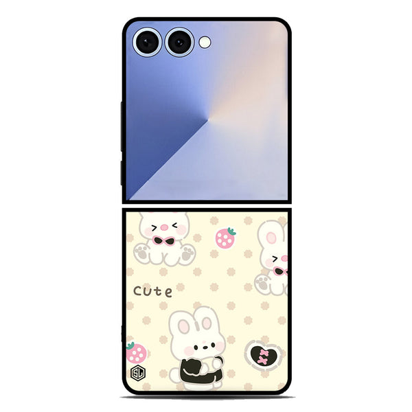 Cute Chic Series Soft Phone Case - Metal Case - Design 4 - Samsung Galaxy Z Flip 7