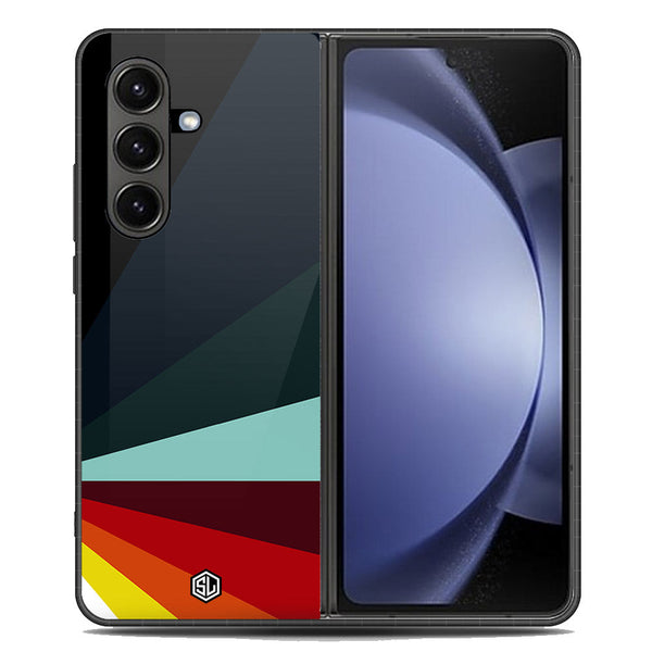 Retro Stripes Series Soft Phone Case - Metal Case - Design 1 - Samsung Galaxy Z Fold 7