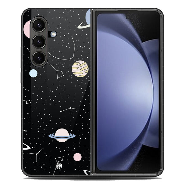 Space Series Soft Phone Case - Metal Case - Design 1 - Samsung Galaxy Z Fold 7