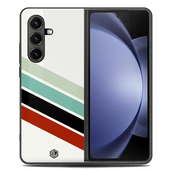 Retro Stripes Series Soft Phone Case - Metal Case - Design 2 - Samsung Galaxy Z Fold 7