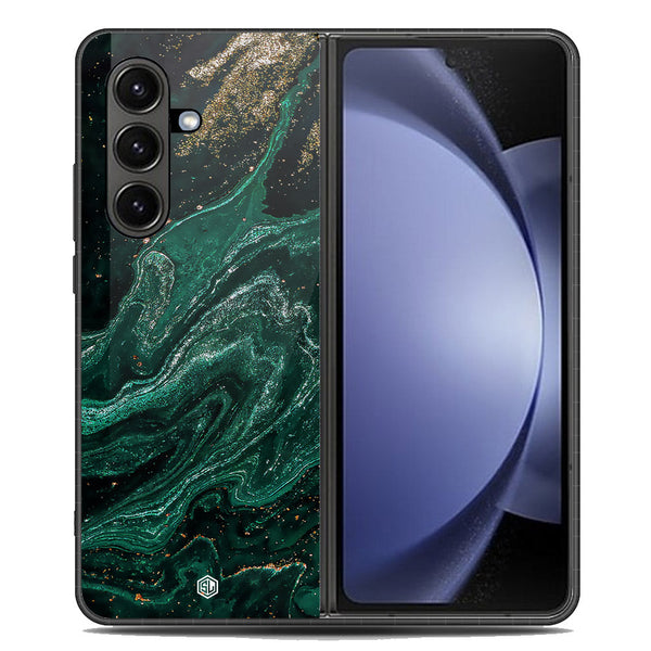 Marble Series Soft Phone Case - Metal Case - Design 3 - Samsung Galaxy Z Fold 7