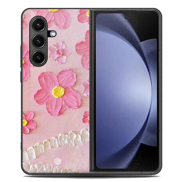 Floral Series Soft Phone Case - Metal Case - Design 2 - Samsung Galaxy Z Fold 7