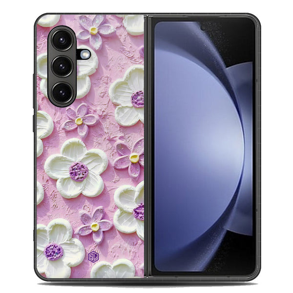 Floral Series Soft Phone Case - Metal Case - Design 4 - Samsung Galaxy Z Fold 7