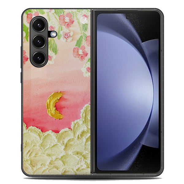 Floral Series Soft Phone Case - Metal Case - Design 7 - Samsung Galaxy Z Fold 7