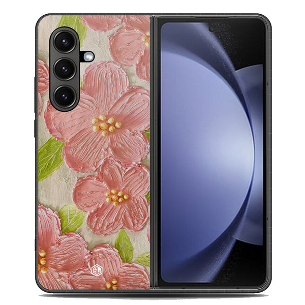 Floral Series Soft Phone Case - Metal Case - Design 9 - Samsung Galaxy Z Fold 7