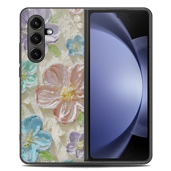 Floral Series Soft Phone Case - Metal Case - Design 14 - Samsung Galaxy Z Fold 7