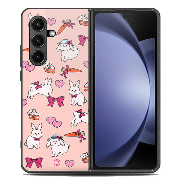 Cute Korean Design Series Soft Phone Case - Metal Case - Design 1 - Samsung Galaxy Z Fold 7