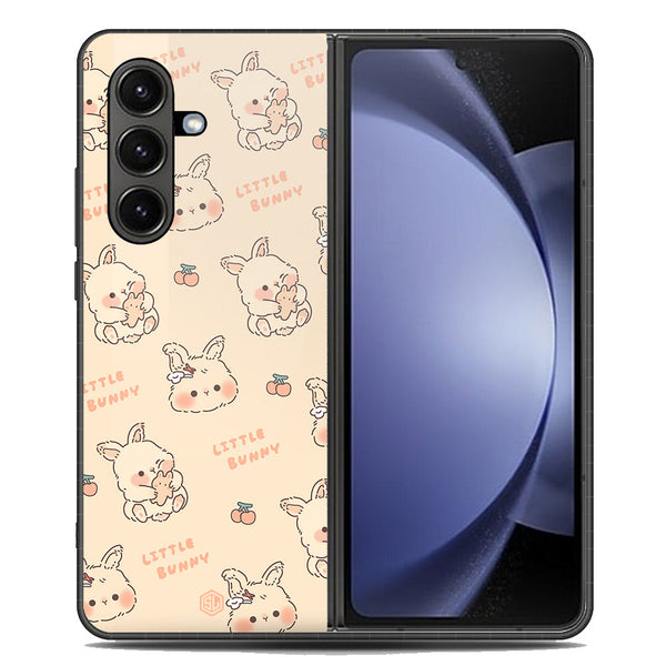 Cute Korean Design Series Soft Phone Case - Metal Case - Design 2 - Samsung Galaxy Z Fold 7
