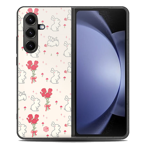 Cute Korean Design Series Soft Phone Case - Metal Case - Design 6 - Samsung Galaxy Z Fold 7