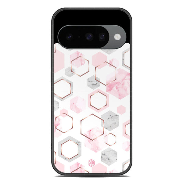 Stylish Marble Series Soft Phone Case - Metal Case - Design 4 - Google Pixel 10