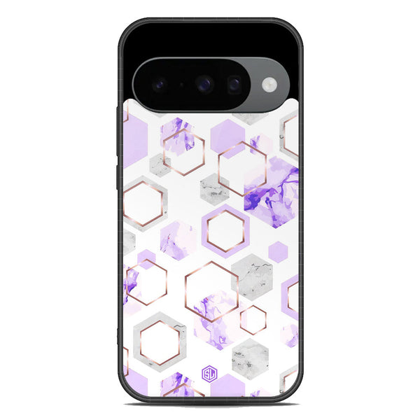 Stylish Marble Series Soft Phone Case - Metal Case - Design 5 - Google Pixel 10