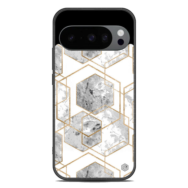 Stylish Marble Series Soft Phone Case - Metal Case - Design 2 - Google Pixel 10 Pro XL