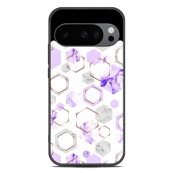 Stylish Marble Series Soft Phone Case - Metal Case - Design 5 - Google Pixel 10 Pro XL