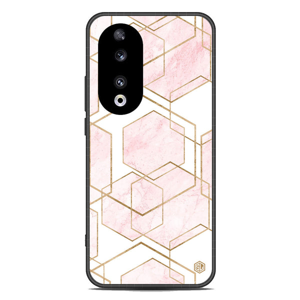 Stylish Marble Series Soft Phone Case - Metal Case - Design 3 - Honor 90