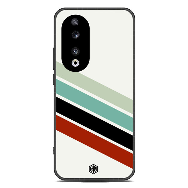 Retro Stripes Series Soft Phone Case - Metal Case - Design 2 - Honor 90