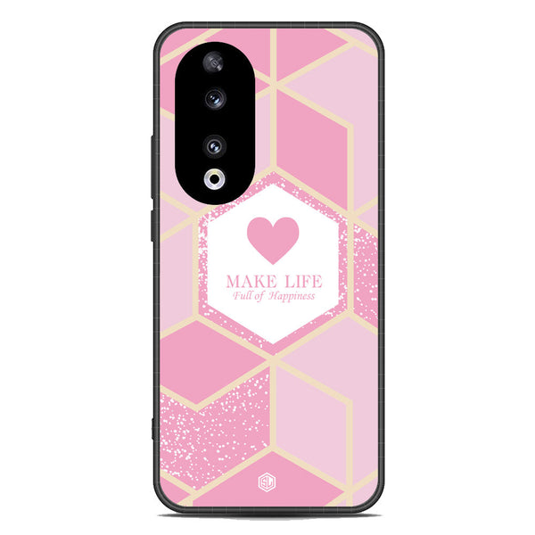 Happiness Series Soft Phone Case - Metal Case - Design 3 - Honor 90