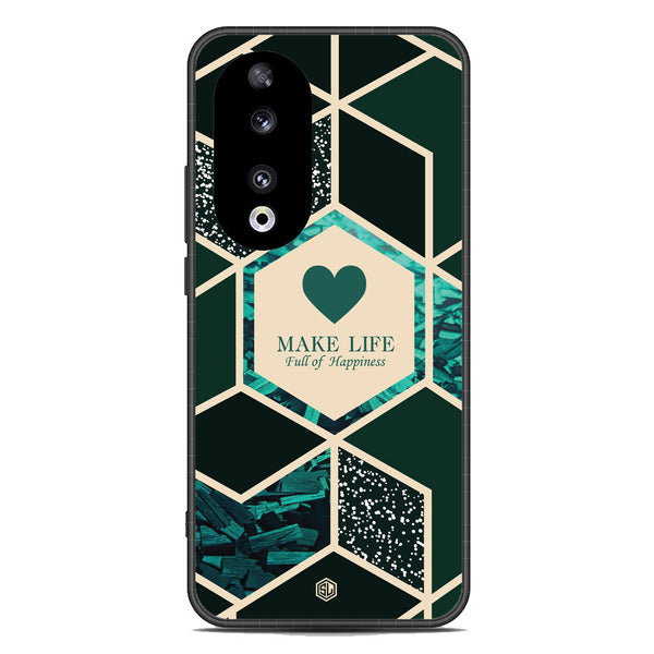 Happiness Series Soft Phone Case - Metal Case - Design 4 - Honor 90