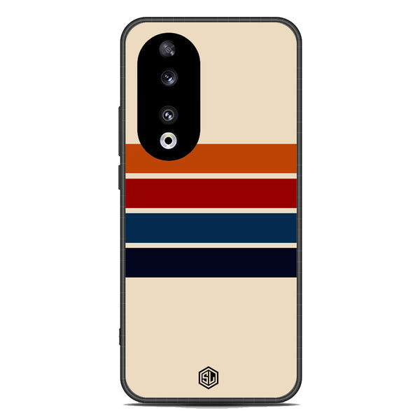 Retro Stripes Series Soft Phone Case - Metal Case - Design 3 - Honor 90