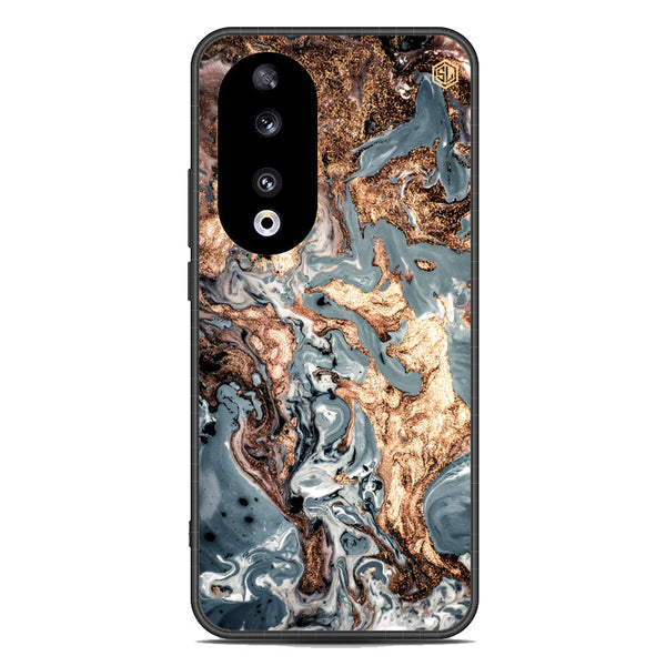 Marble Series Soft Phone Case - Metal Case - Design 5 - Honor 90