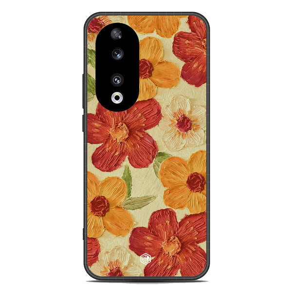 Floral Series Soft Phone Case - Metal Case - Design 6 - Honor 90