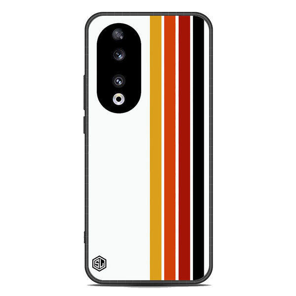 Retro Stripes Series Soft Phone Case - Metal Case - Design 4 - Honor 90