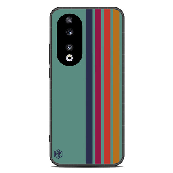 Retro Stripes Series Soft Phone Case - Metal Case - Design 5 - Honor 90