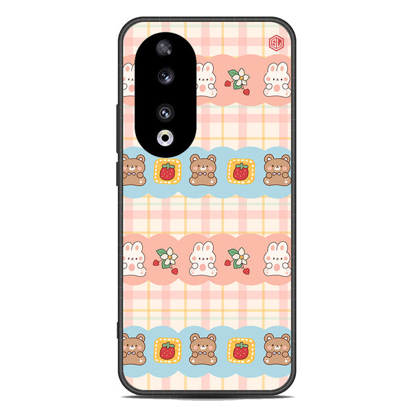 Cute Korean Design Series Soft Phone Case - Metal Case - Design 5 - Honor 90