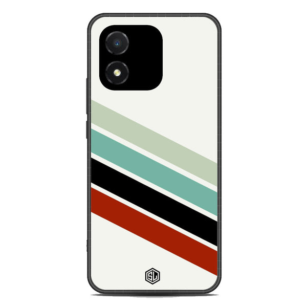 Retro Stripes Series Soft Phone Case - Metal Case - Design 2 - Honor X5