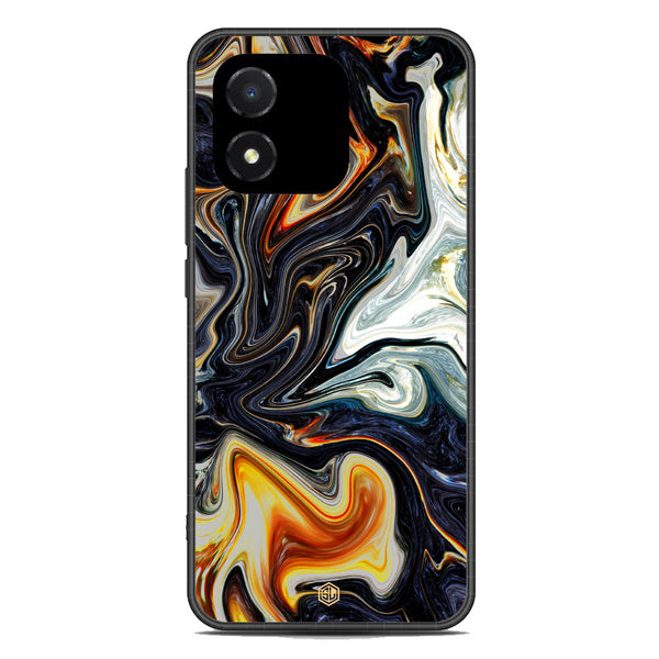 Marble Series Soft Phone Case - Metal Case - Design 1 - Honor X5
