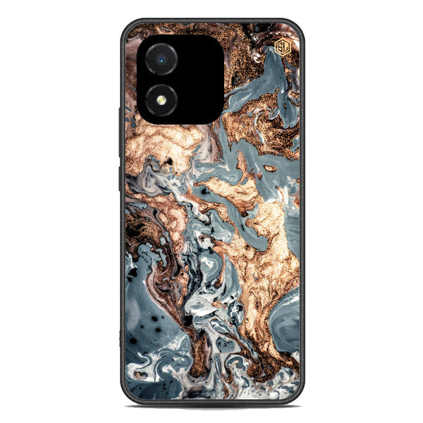 Marble Series Soft Phone Case - Metal Case - Design 5 - Honor X5