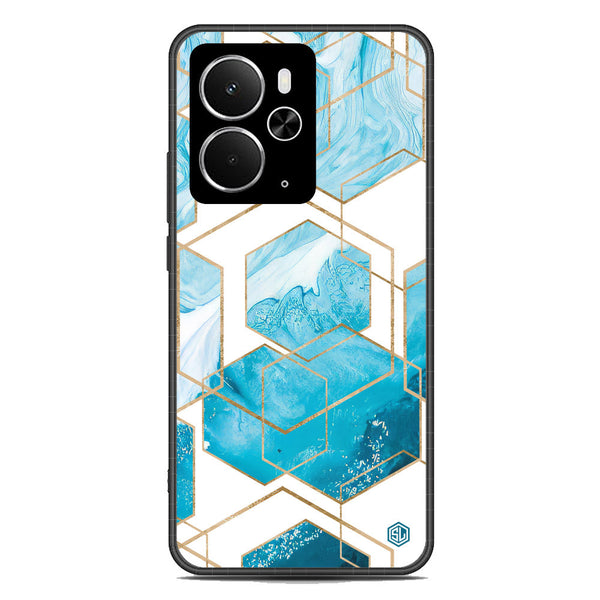 Stylish Marble Series Soft Phone Case - Metal Case - Design 1 - Realme 14