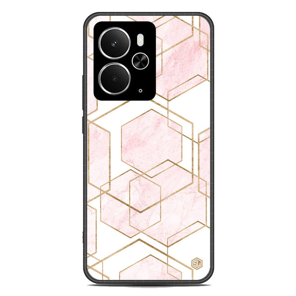Stylish Marble Series Soft Phone Case - Metal Case - Design 3 - Realme 14