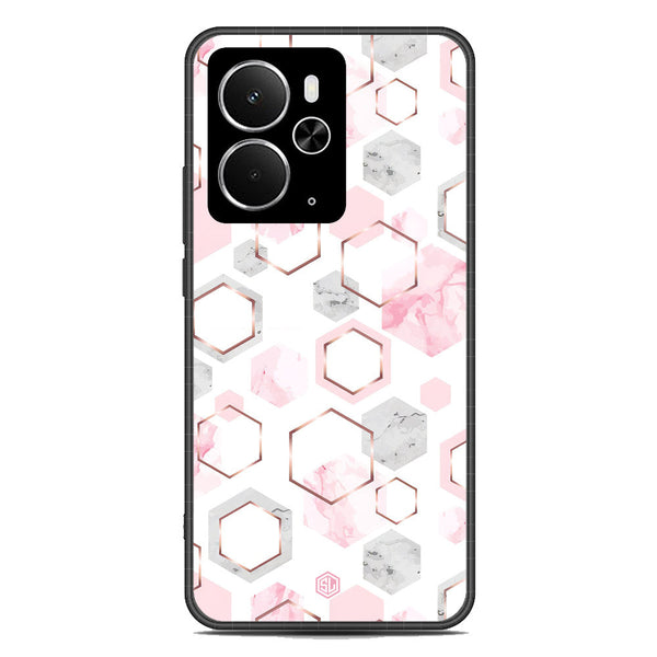 Stylish Marble Series Soft Phone Case - Metal Case - Design 4 - Realme 14