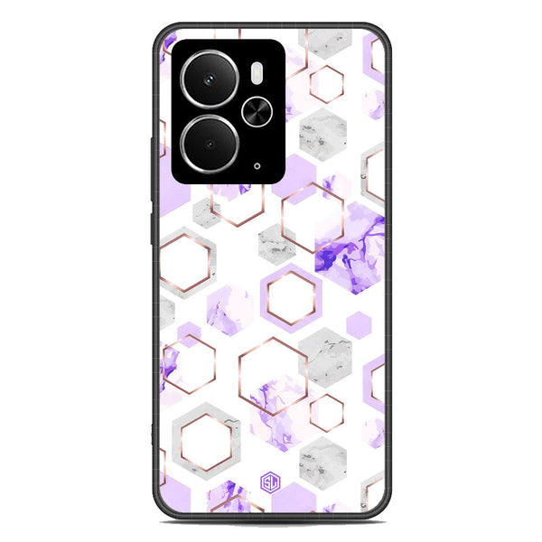 Stylish Marble Series Soft Phone Case - Metal Case - Design 5 - Realme 14