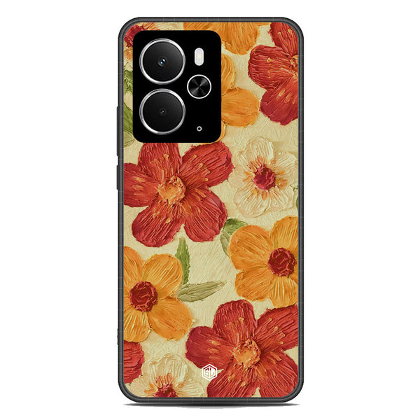Floral Series Soft Phone Case - Metal Case - Design 6 - Realme 14