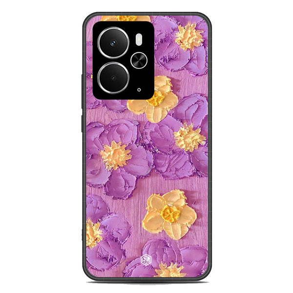 Floral Series Soft Phone Case - Metal Case - Design 8 - Realme 14