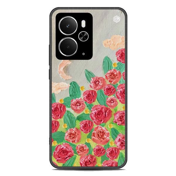 Floral Series Soft Phone Case - Metal Case - Design 10 - Realme 14