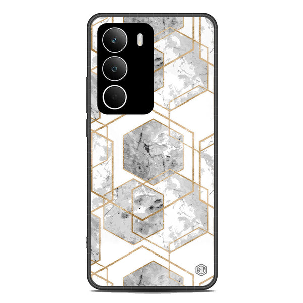 Stylish Marble Series Soft Phone Case - Metal Case - Design 2 - Realme C71