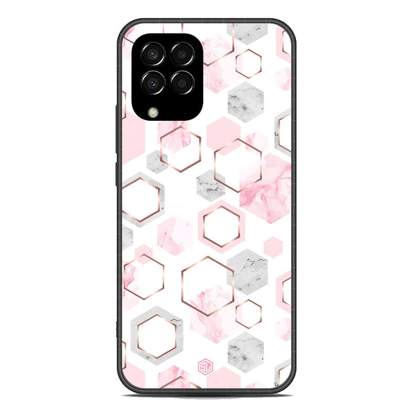 Stylish Marble Series Soft Phone Case - Metal Case - Design 4 - Samsung Galaxy M33